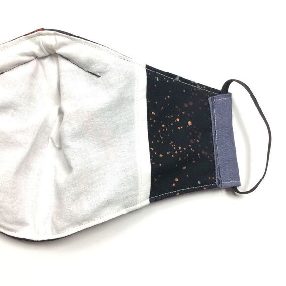 2/$15 - Batik Mask, Blue & Red African Wax Face Mask, Filti Filter - Picture 7 of 15